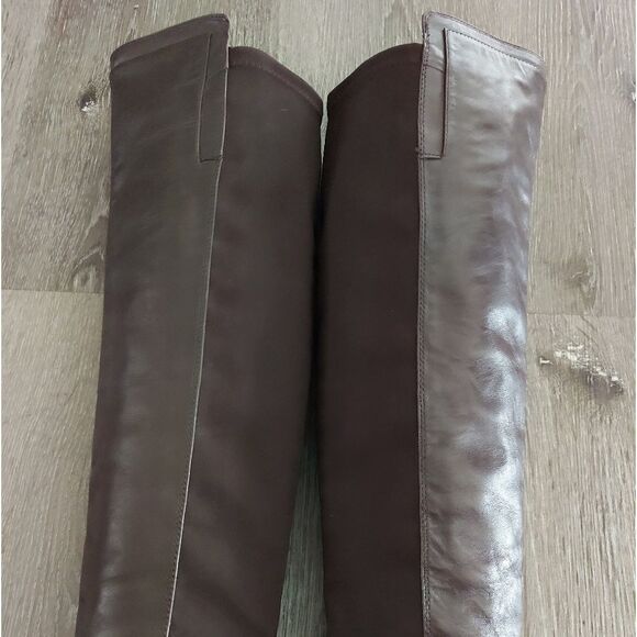 Vince Camuto Kellisi Tall Brown Leather Boot 6.5 - Picture 7 of 8